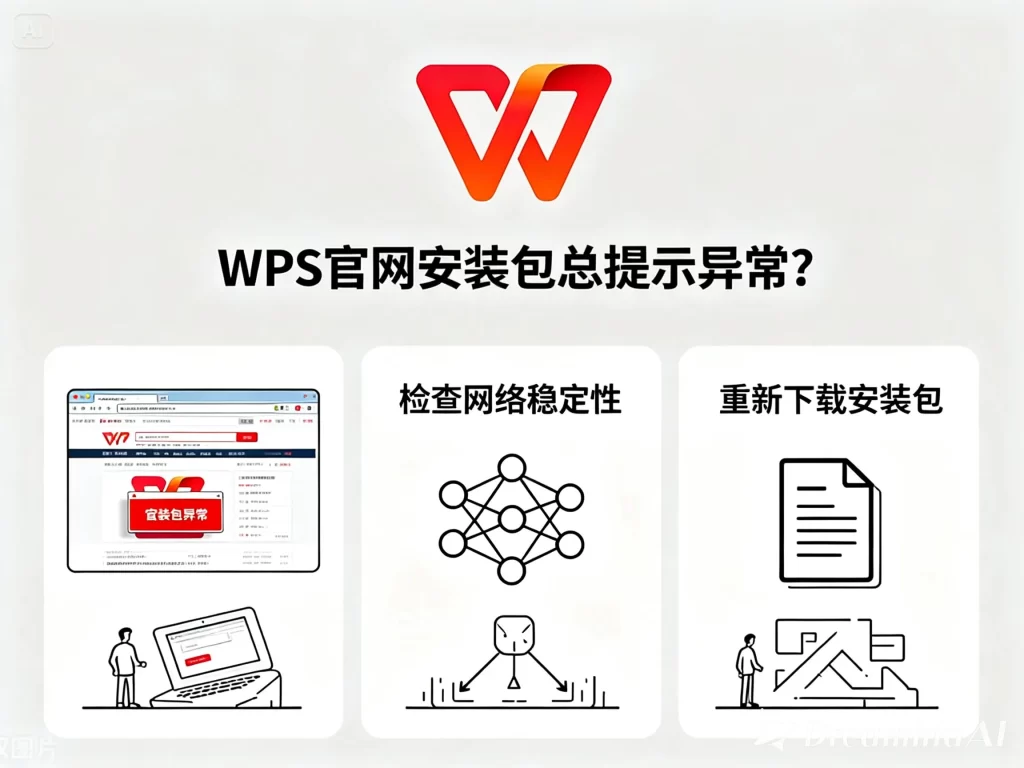 WPS下载提示网络异常怎么处理？